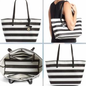 Kate Spade striped tote bag